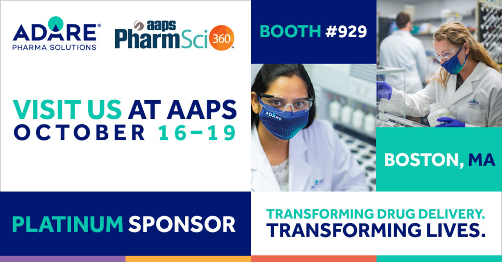 AAPS PharmSci360 Annual Meeting Adare Pharma Solutions