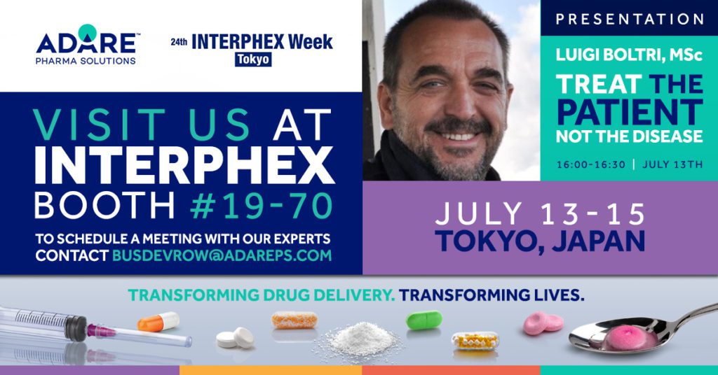 24th Interphex Week Tokyo Adare Pharma Solutions